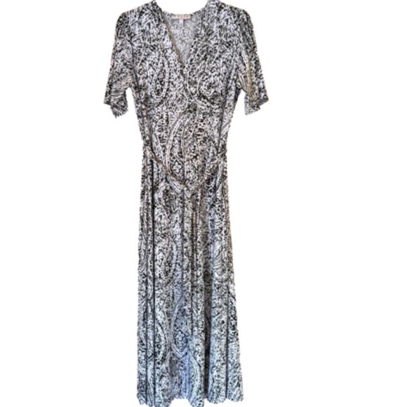 CHAUS New York Women's Long Dress Dinner Bohemia Cocktail Dress Green Be… - Picture 1 of 12